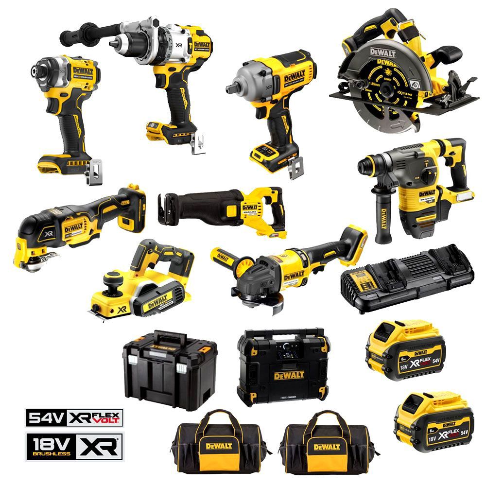 dewalt-18v-54v-xr-mixed-voltage-10-piece-combo-kit